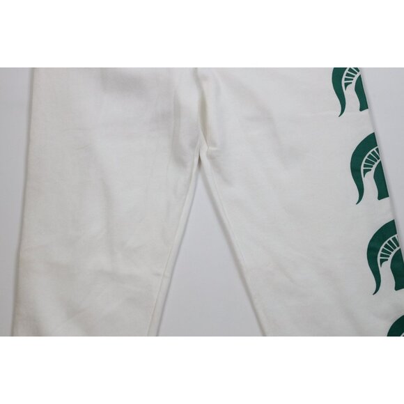 Vintage 90s Mens XL Distressed Michigan State University Sweatpants Joggers USA - Picture 12 of 14